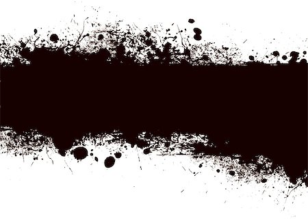 simsearch:400-04497286,k - Ink black banner with ink splat design with copy space Stock Photo - Budget Royalty-Free & Subscription, Code: 400-04666224