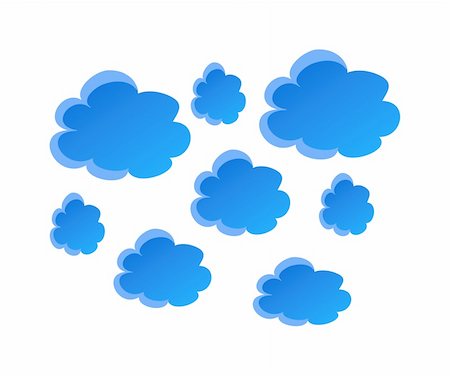 simsearch:400-05253942,k - blue clouds isolated on background Stock Photo - Budget Royalty-Free & Subscription, Code: 400-04666312