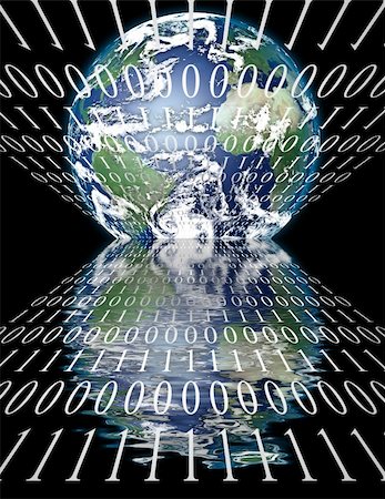 simsearch:400-04160729,k - Internet World with binary code Stockbilder - Microstock & Abonnement, Bildnummer: 400-04666540