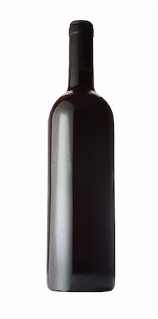 simsearch:400-08793273,k - Wine bottle isolated against white background Foto de stock - Super Valor sin royalties y Suscripción, Código: 400-04666921