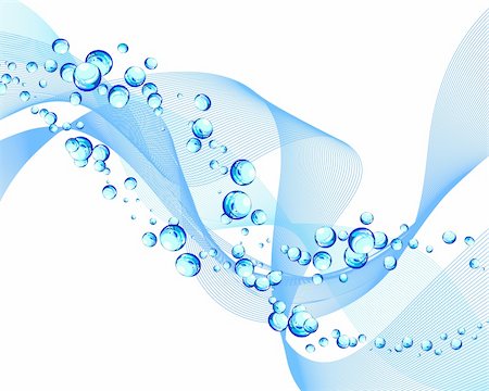 simsearch:400-04989877,k - Abstract water vector background with bubbles of air Stock Photo - Budget Royalty-Free & Subscription, Code: 400-04666995