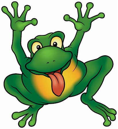 simsearch:400-04162983,k - Happy Frog - cartoon illustration as detailed vector Foto de stock - Super Valor sin royalties y Suscripción, Código: 400-04667048