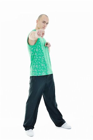 simsearch:400-06083451,k - strong young man exercise fitness isolated on white Photographie de stock - Aubaine LD & Abonnement, Code: 400-04667124