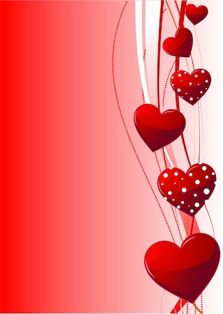 simsearch:400-04668680,k - Beautiful red Valentine's day vector background Stockbilder - Microstock & Abonnement, Bildnummer: 400-04667147