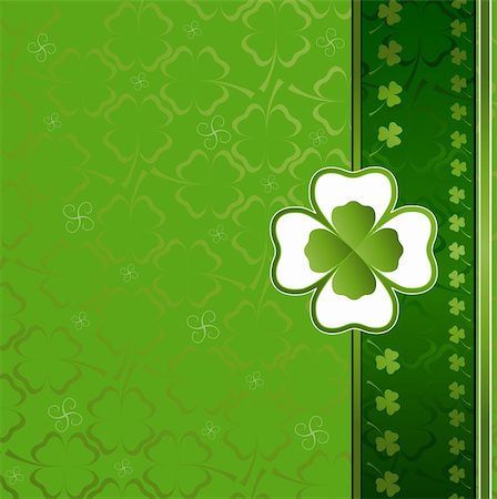 simsearch:400-07303639,k - three and four leaf clover pattern Photographie de stock - Aubaine LD & Abonnement, Code: 400-04667286