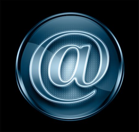 simsearch:700-05974044,k - email icon dark blue, isolated on black background. Stockbilder - Microstock & Abonnement, Bildnummer: 400-04667298