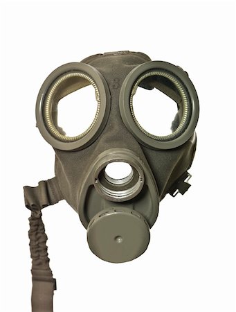 Gas Mask isolated on white background Stock Photo - Budget Royalty-Free & Subscription, Code: 400-04667414