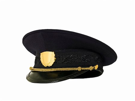 Police Hat isolated on white background Stock Photo - Budget Royalty-Free & Subscription, Code: 400-04667415