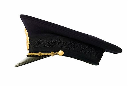 Police Hat isolated on white background Stock Photo - Budget Royalty-Free & Subscription, Code: 400-04667440