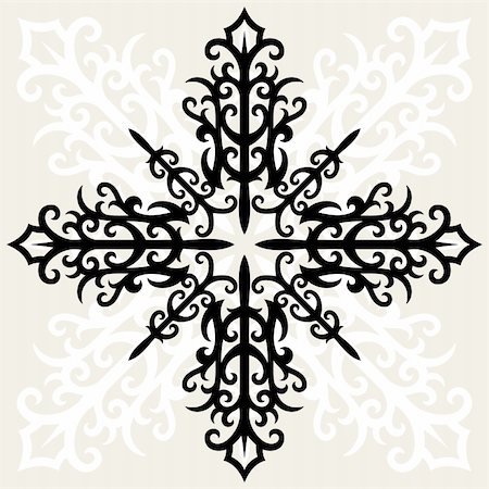 Croix vintage de vecteur dans le style gothique Photographie de stock - Aubaine LD & Abonnement, Code: 400-04667630