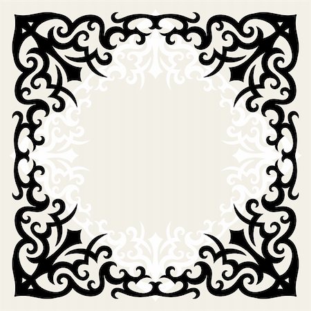 vector vintage template frame In gothic style Photographie de stock - Aubaine LD & Abonnement, Code: 400-04667631
