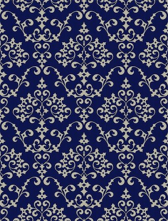 simsearch:400-08336277,k - Seamless background from a floral ornament, Fashionable modern wallpaper or textile Stock Photo - Budget Royalty-Free & Subscription, Code: 400-04667946