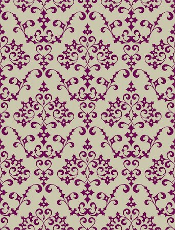 simsearch:400-08336277,k - Seamless background from a floral ornament, Fashionable modern wallpaper or textile Stock Photo - Budget Royalty-Free & Subscription, Code: 400-04667947