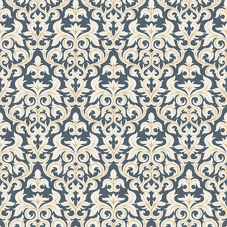 simsearch:400-08336277,k - Seamless background from a floral ornament, Fashionable modern wallpaper or textile Stock Photo - Budget Royalty-Free & Subscription, Code: 400-04667995