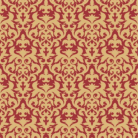 simsearch:400-08336277,k - Seamless background from a floral ornament, Fashionable modern wallpaper or textile Stock Photo - Budget Royalty-Free & Subscription, Code: 400-04668060