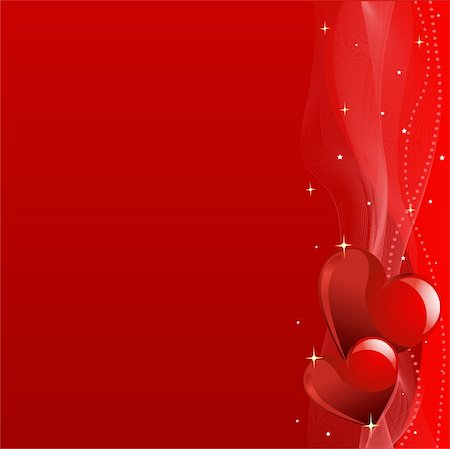 simsearch:400-04668680,k - Grange vector Valentine?s Day horizontal background with hearts Stockbilder - Microstock & Abonnement, Bildnummer: 400-04668684
