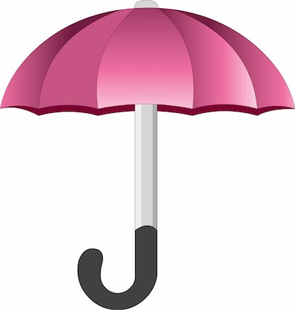 rainfall - An bubbletop umbrella, in vector lines Stock Photo - Budget Royalty-Free & Subscription, Code: 400-04669052