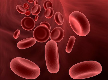 3d rendered illustration of an artery with streaming red blood cells Stock Photo - Budget Royalty-Free & Subscription, Code: 400-04660209