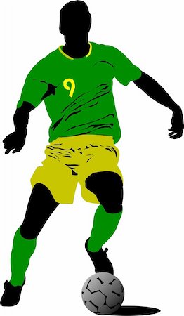simsearch:400-04809582,k - Soccer players. Vector illustration Stock Photo - Budget Royalty-Free & Subscription, Code: 400-04661277