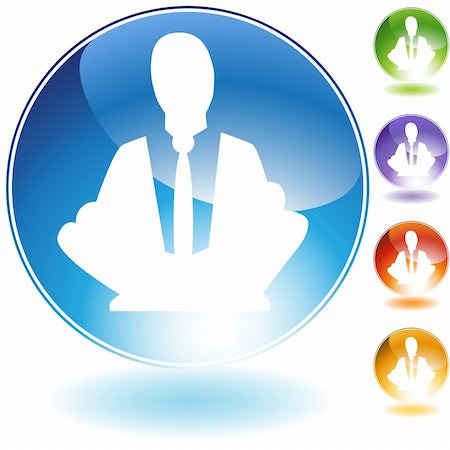 simsearch:400-05181303,k - Meditation concept crystal icon isolated on a white background. Stock Photo - Budget Royalty-Free & Subscription, Code: 400-04662234