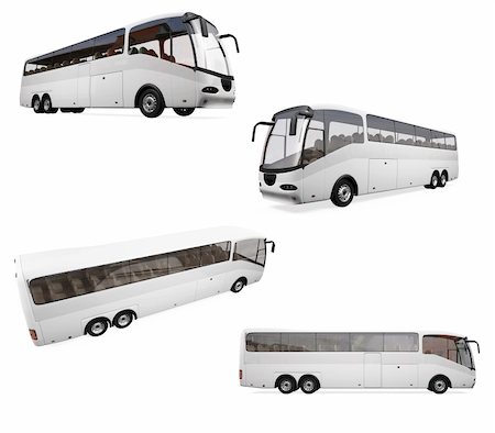 simsearch:400-04662299,k - Isolated collection of bus Foto de stock - Super Valor sin royalties y Suscripción, Código: 400-04662297