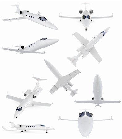 simsearch:400-04167199,k - Isolated collection of commercial airplane Stock Photo - Budget Royalty-Free & Subscription, Code: 400-04662293