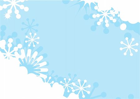 simsearch:400-05165579,k - Blue winter background with snowflakes and space for your text. Vector illustration. Stock Photo - Budget Royalty-Free & Subscription, Code: 400-04662485