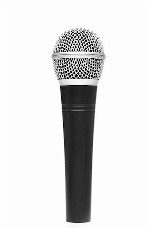 simsearch:400-05179483,k - Microphone isolated on white Stock Photo - Budget Royalty-Free & Subscription, Code: 400-04662588