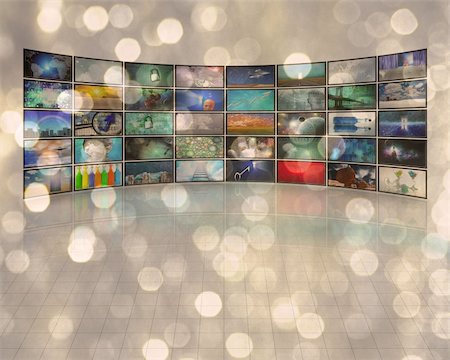 Screens with motes of light Stock Photo - Budget Royalty-Free & Subscription, Code: 400-04663295