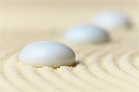 rock garden sand japanese - Three white drops on a surface of yellow sand - an abstract composition Stock Photo - Budget Royalty-Free & Subscription, Code: 400-04663463