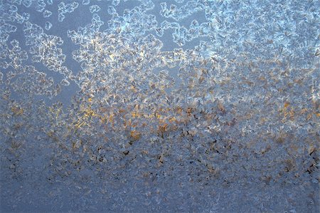 snowflakes on window - Beautiful frost pattern on a window Photographie de stock - Aubaine LD & Abonnement, Code: 400-04663493