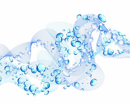 simsearch:400-04989877,k - Abstract water vector background with bubbles of air Stock Photo - Budget Royalty-Free & Subscription, Code: 400-04663742