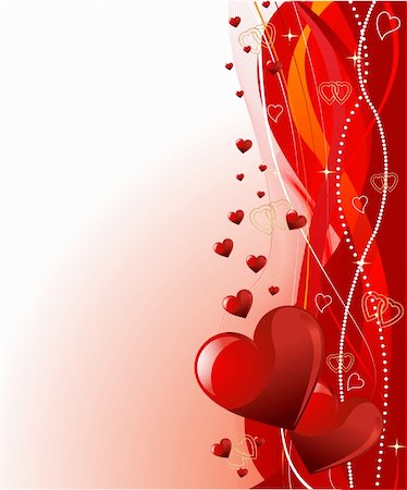 simsearch:400-04668680,k - Grange vector Valentine?s Day background with hearts Stockbilder - Microstock & Abonnement, Bildnummer: 400-04663847