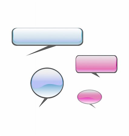 simsearch:400-04645578,k - color speech balloons Photographie de stock - Aubaine LD & Abonnement, Code: 400-04674068