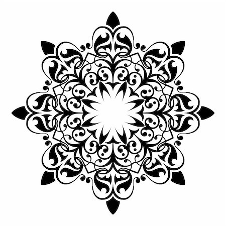 simsearch:400-04672338,k - Ancient decorative ornament vector illustration isolated on white Stockbilder - Microstock & Abonnement, Bildnummer: 400-04674563