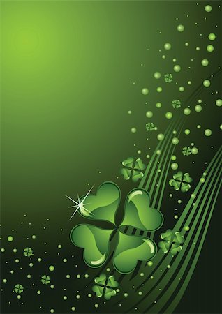 simsearch:400-07303639,k - clover background for the St. Patrick's Day Photographie de stock - Aubaine LD & Abonnement, Code: 400-04674907