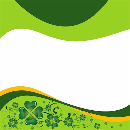 simsearch:400-05916903,k - clover background for the St. Patrick's Day Fotografie stock - Microstock e Abbonamento, Codice: 400-04674902