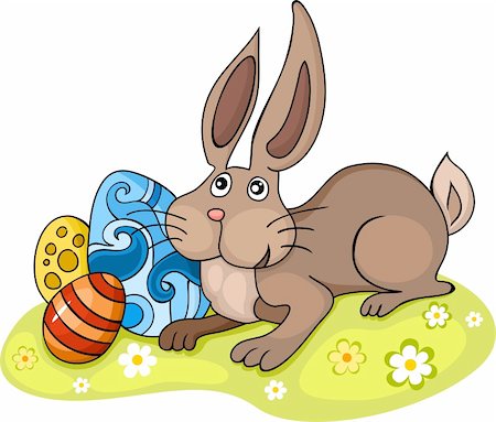 simsearch:400-04166441,k - vector illustration of a cute rabbit Foto de stock - Super Valor sin royalties y Suscripción, Código: 400-04675004