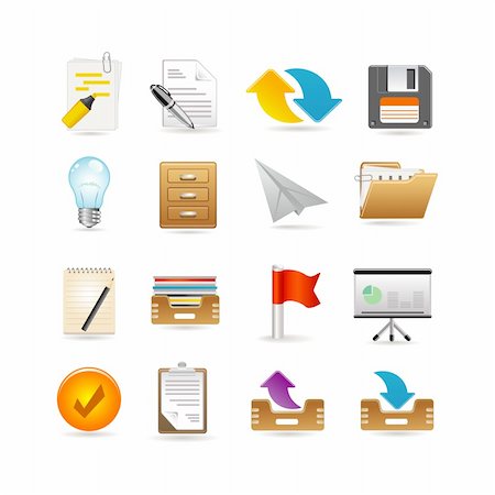 simsearch:400-05152922,k - Projects and documents icons Stock Photo - Budget Royalty-Free & Subscription, Code: 400-04675139