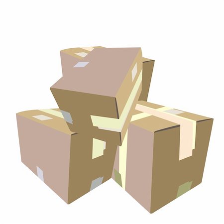 simsearch:400-04306840,k - Realistic illustration of box - vector Fotografie stock - Microstock e Abbonamento, Codice: 400-04675690