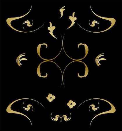 simsearch:400-06455036,k - Royal gold pattern - vector Stock Photo - Budget Royalty-Free & Subscription, Code: 400-04675738