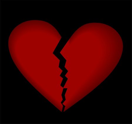 simsearch:400-08980419,k - Broken heart. Vector. Stock Photo - Budget Royalty-Free & Subscription, Code: 400-04675746