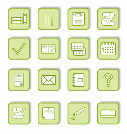 simsearch:400-06952963,k - Green sticker with icon 9. Vector Stock Photo - Budget Royalty-Free & Subscription, Code: 400-04675758