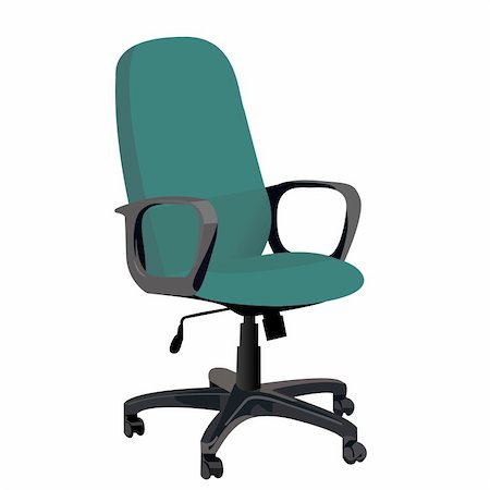 simsearch:400-05339355,k - Realistic illustration office armchair - vector Fotografie stock - Microstock e Abbonamento, Codice: 400-04675763