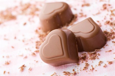 simsearch:400-06201904,k - Delicious chocolate hearts for valentines day Stock Photo - Budget Royalty-Free & Subscription, Code: 400-04675811