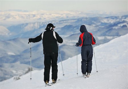 swiss mountain man - skiers group of+have fun and relaxation on winter mountain Stock Photo - Budget Royalty-Free & Subscription, Code: 400-04676037