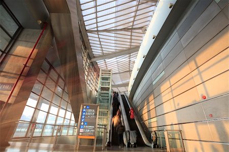 steel structures roofs glass - the hall of shanghai south railway station . Stock Photo - Budget Royalty-Free & Subscription, Code: 400-04676418