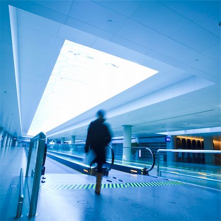 passenger in the shanghai pudong airport.interior of the airport. Stock Photo - Budget Royalty-Free & Subscription, Code: 400-04676497