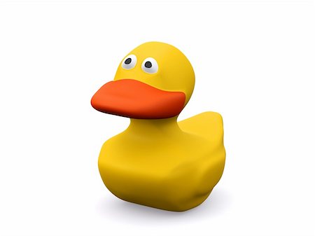 simsearch:400-04240306,k - rubber yellow duck. 3d Stock Photo - Budget Royalty-Free & Subscription, Code: 400-04676585