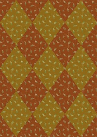 simsearch:400-05156538,k - background image with a deciduous ornament in yellowy-brown tones with rhombuses Fotografie stock - Microstock e Abbonamento, Codice: 400-04676589